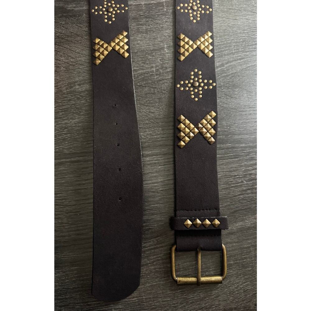 Amiee Lynn Black Belt With Studded Detail Size Large‎